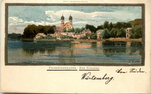 Friedrichshafen - Das Schloss - Künstlerkarte C. Biese -267196