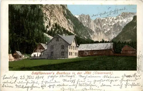 Mürzzuschlag/Steiermark - Schützenauers Gasthaus in der Höll -310458