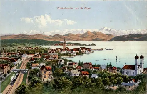 Friedrichshafen und die Alpen - E. Felle -267118