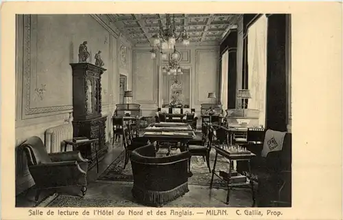Milano - Salle de lecture de l Hotel du Nord -217584
