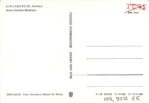Kirchberg - Kr. Zwickau - Anton Günther Berghaus -266308
