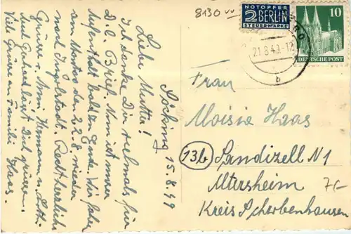 Starnberg - Kriegsblindenerholungsheim Söcking -266578