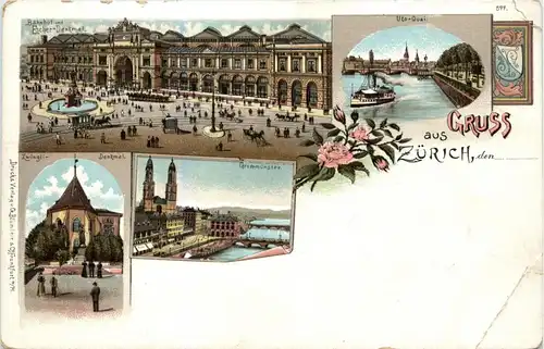 Gruss aus Zürich - Litho -268396