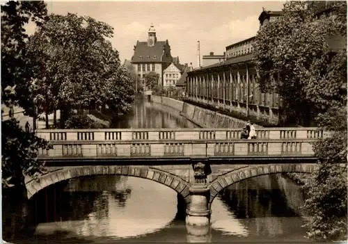 Karl-Marx-Stadt - Brücke an der Markthalle -266118