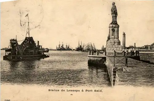 Port Said - Statue de Lesseps -218624