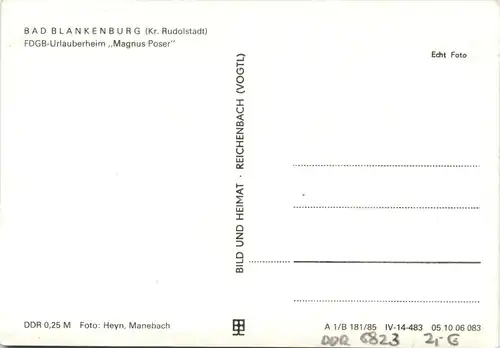 Bad Blankenburg - Erholungsheim Magnus Poser -266200