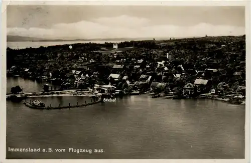 Immenstaad am Bodensee vom Flugzeug aus -267318