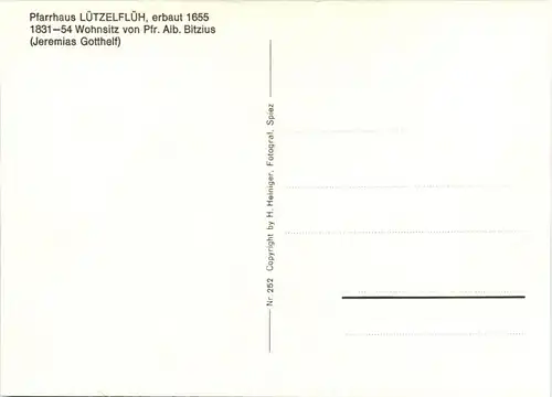 Lützelflüh im Emmental - Pfarhaus -268496