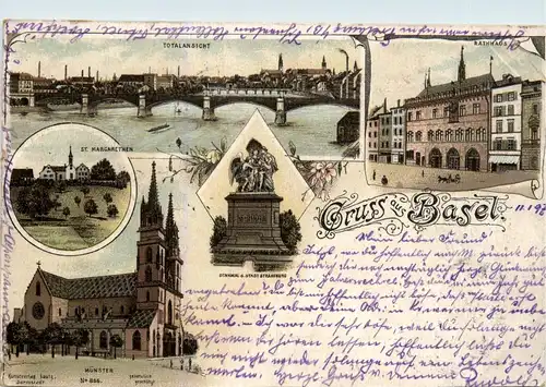 Gruss aus Basel - Litho -268354