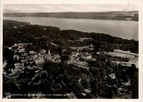 Feldafing am Starnbergersee vom Flugzeug aus -266708