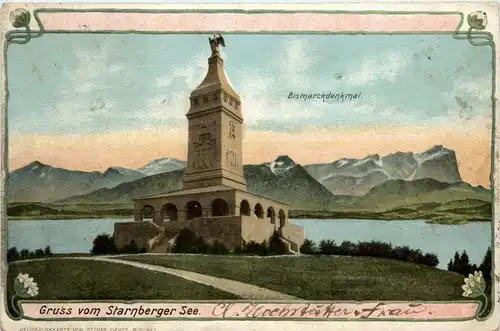 Starnberger See - Leoni - Bismarck Denkmal -266790