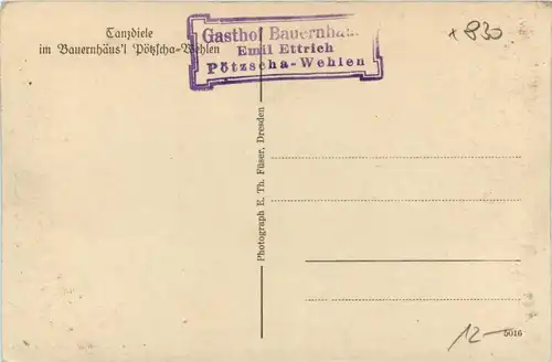 Wehlen - Tanzdiele im Bauernhäusl Pötzscha -268072