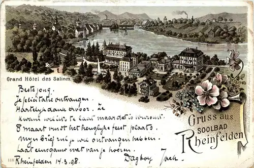 Gruss aus Rheinfelden - Litho -268390