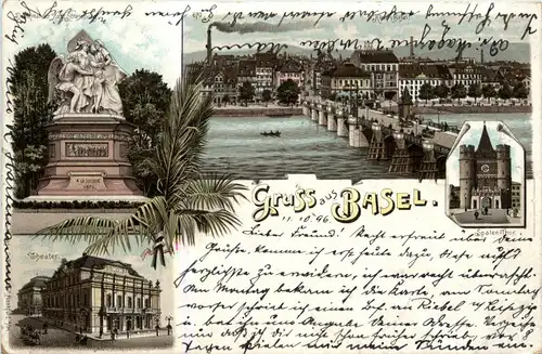 Gruss aus Basel - Litho -268372