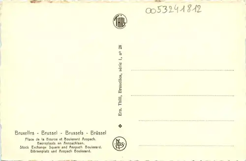 Bruxelles - Place de la Bourse -219908