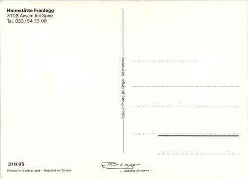 Aeschi bei Spiez - Heimstätte Friedegg -268830