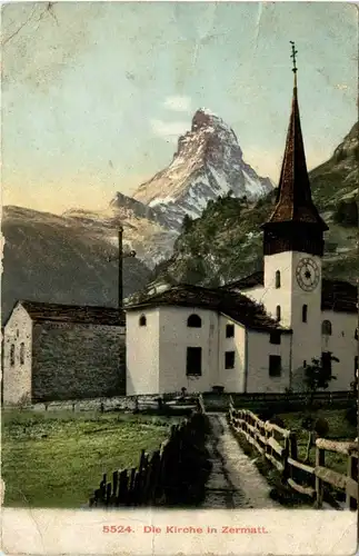Die Kirche in Zermatt -268998