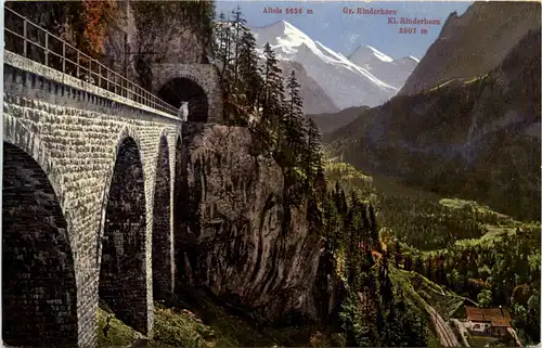 Lötschbergbahn - Kehrtunnel bei Blausee -268744