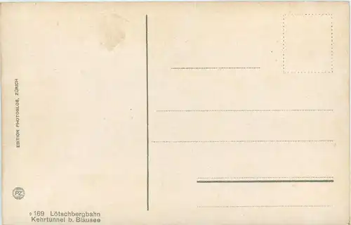 Lötschbergbahn - Kehrtunnel bei Blausee -268744