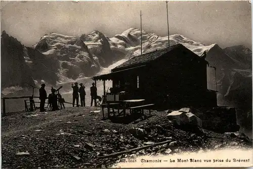 Chamonix - Le Mont Blanc vue prise du Brevent -269818