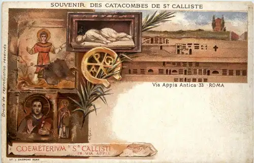 Roma - Souvenir des Catacombes de St. Calliste -370424