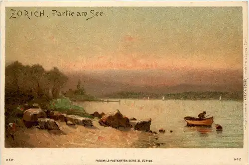 Zürich - Partie am See - Litho -269316