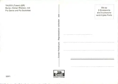 Thusis - Ruine hohen Rhätien -269186