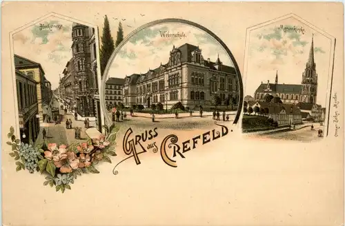 Gruss aus Crefeld - Litho -270682