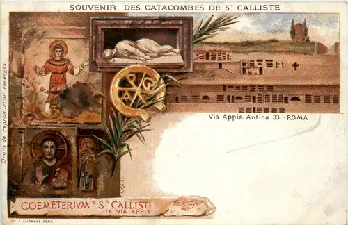 Roma - Souvenir des Catacombes de St. Calliste -370432