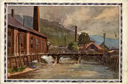 Phönix Stahlwerke Mürzzuschlag Steiermark - Motiv an der Mürz -269560