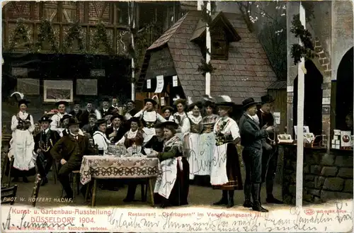 Kunst und Gartenbau-Ausstellung Düsseldorf 1904 - Restaurantion Oberbayern -270768