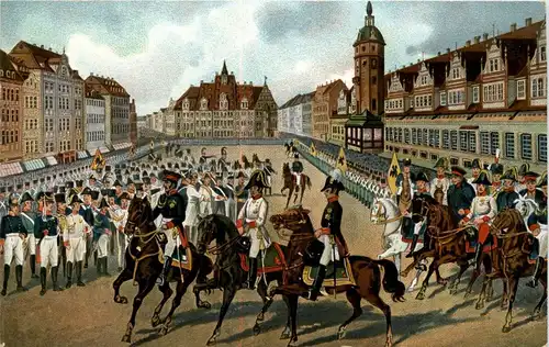 Einzug der Monarchen in Leipzig am 19. Oktober -271078