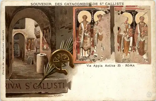 Roma - Souvenir des Catacombes de St. Calliste -370422