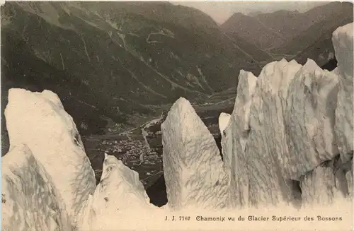 Chamonix vu du Glacier Superieur des Bossons -269824