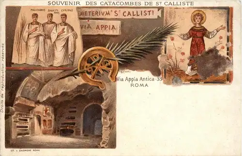Roma - Souvenir des Catacombes de St. Calliste -370416