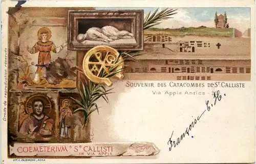 Roma - Souvenir des Catacombes de St. Calliste -370436