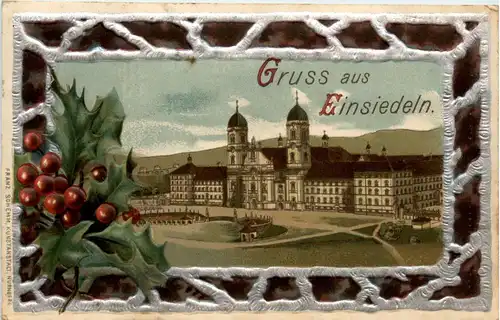 Gruss aus Einsiedeln - Litho - Prägekarte -268988