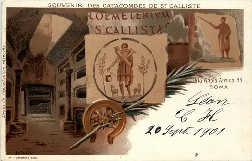 Roma - Souvenir des Catacombes de St. Calliste -370420