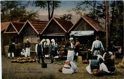 Bosnische Marktszene -28014