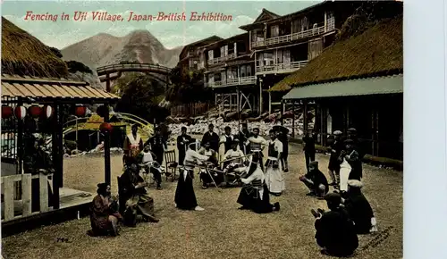 London - Japan-British Exhibition - Fencing in Uji Village -271392