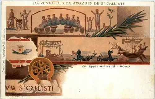 Roma - Souvenir des Catacombes de St. Calliste -370418