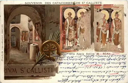 Roma - Souvenir des Catacombes de St. Calliste -370414