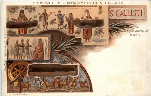 Roma - Souvenir des Catacombes de St. Calliste -370434