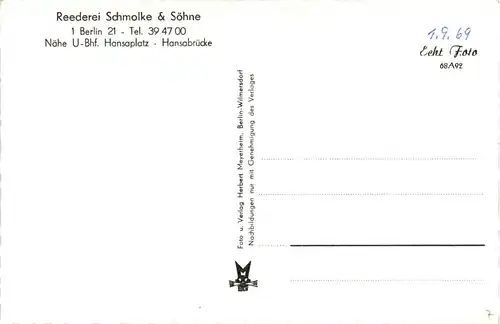 Berlin - Reederei Schmolke & Söhne -270722