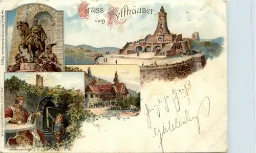 Gruss vom Kyffhäuser - Litho -271034