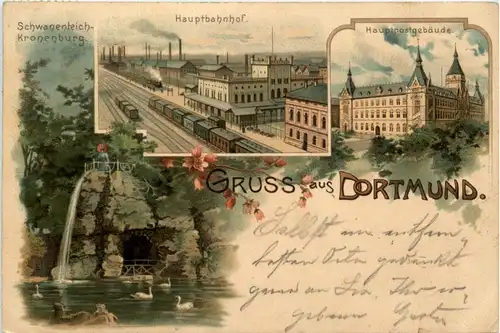 Gruss aus Dortmund - Litho -270740