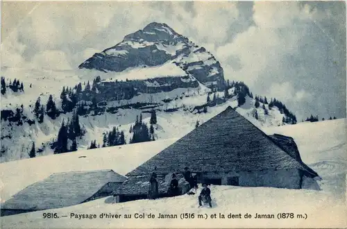Paysage d hiver au Col de Jaman -272030