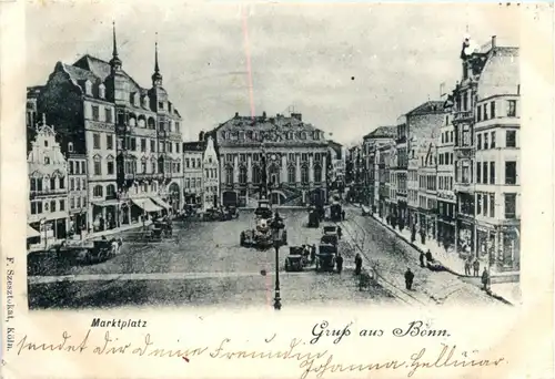 Gruss aus Bonn - Marktplatz -271278