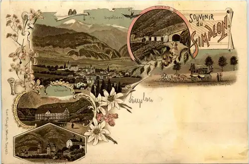 Souvenir du Simplon - Litho -272894
