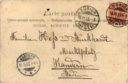 Gruss aus Zürich - Parthie am See -272550